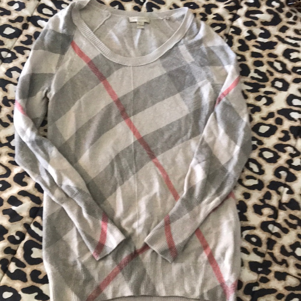 Burberry Brit merino/cashmere giant check sweater
